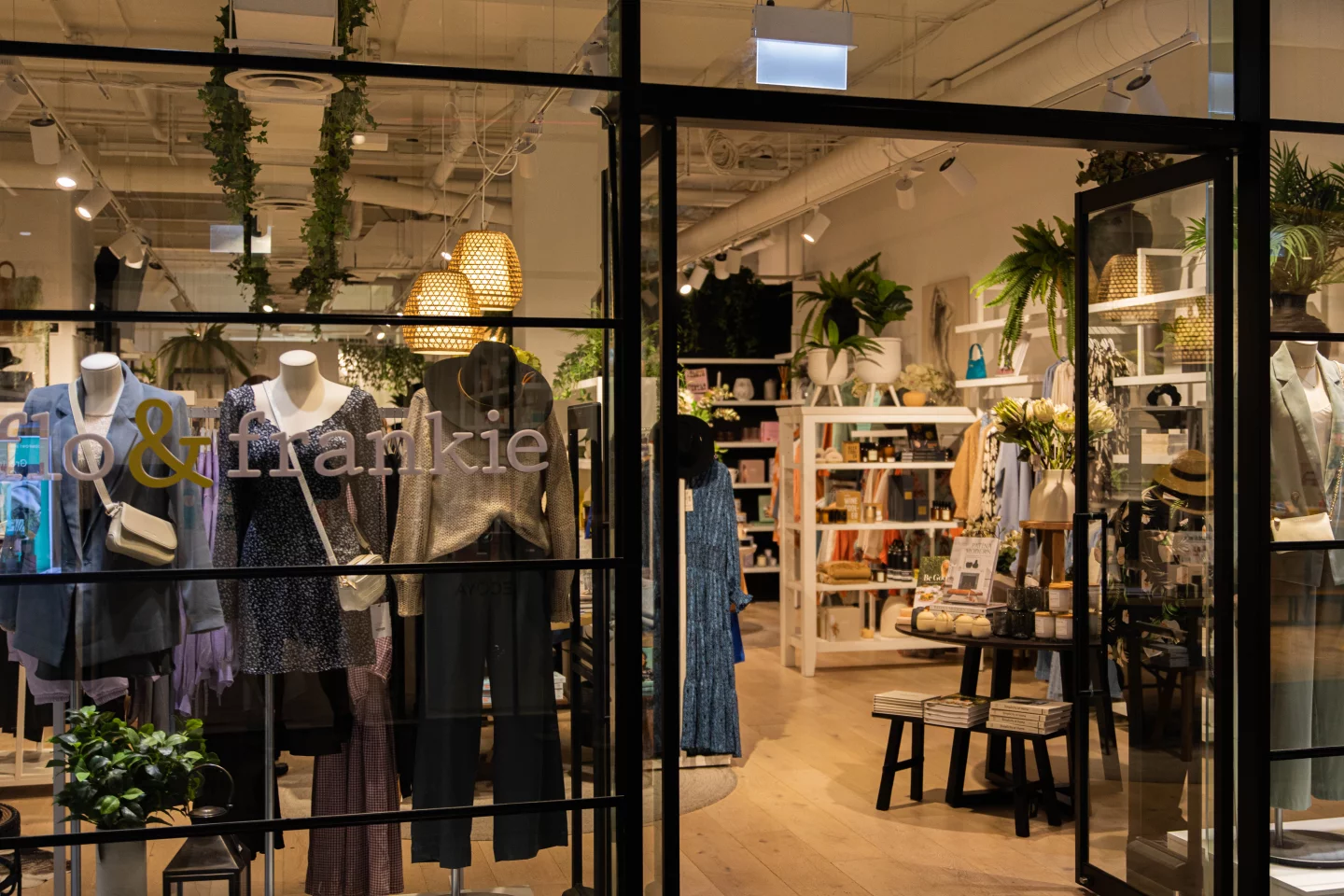 Commercial Bay Flo & Frankie glass shopfront