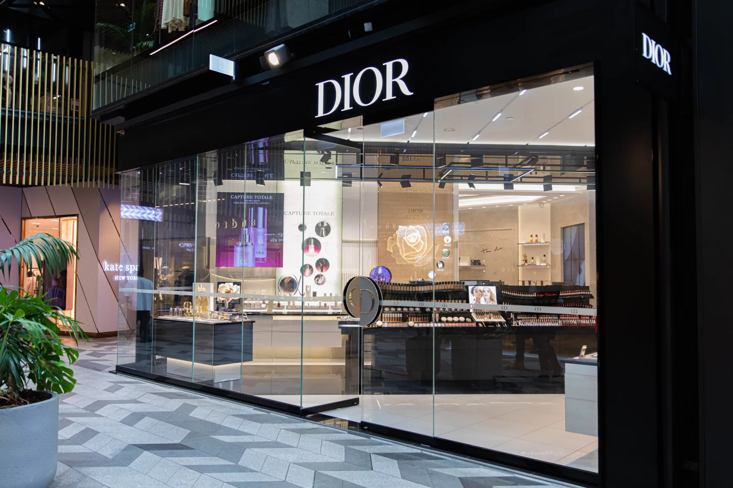 Commercial Bay Dior glass shopfront