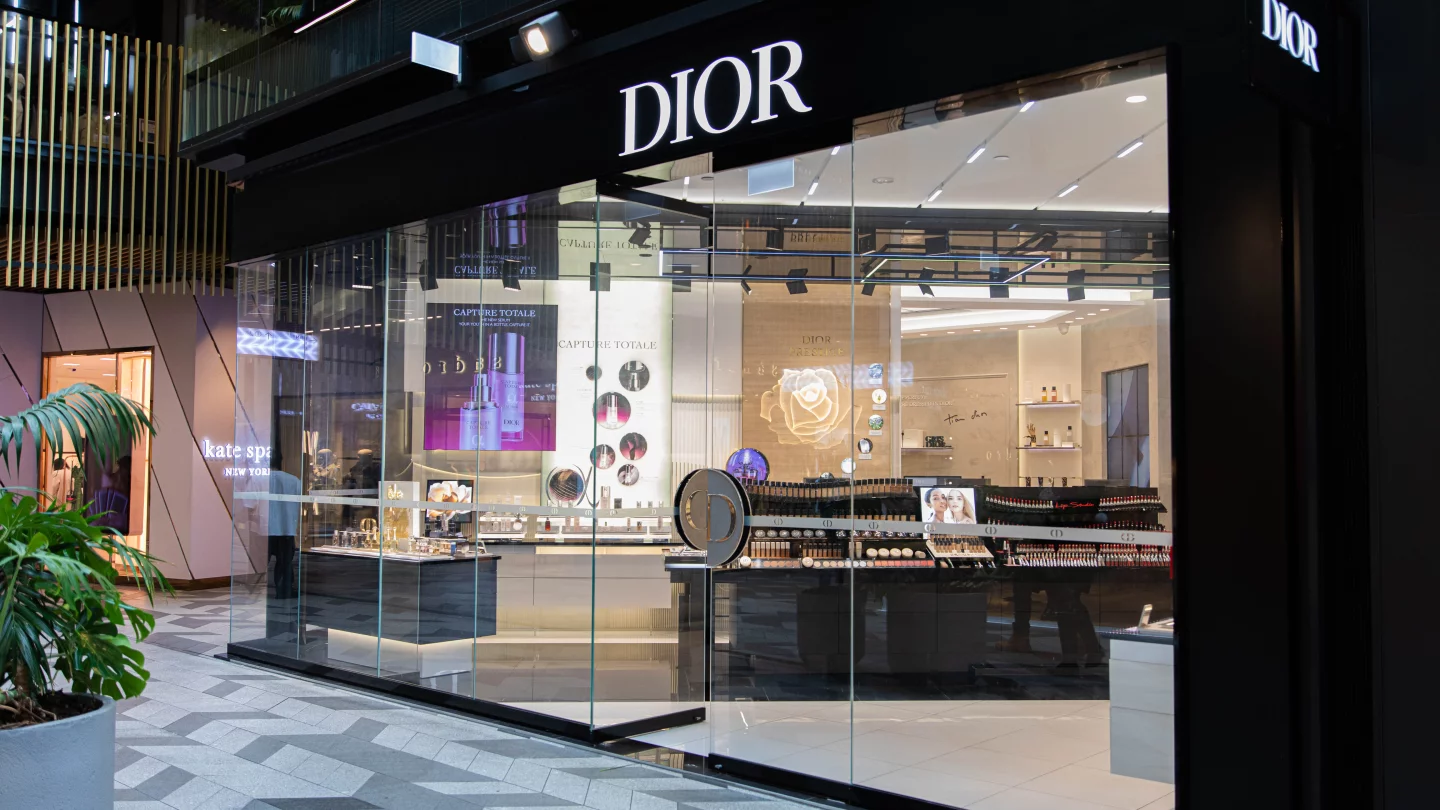 Commercial Bay Dior shopfront