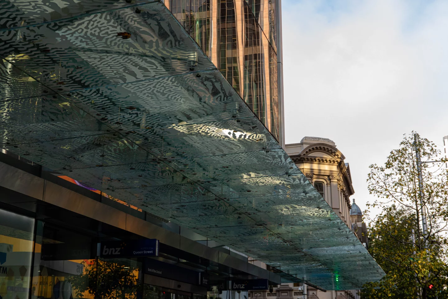 Deloitte Centre glass canopy